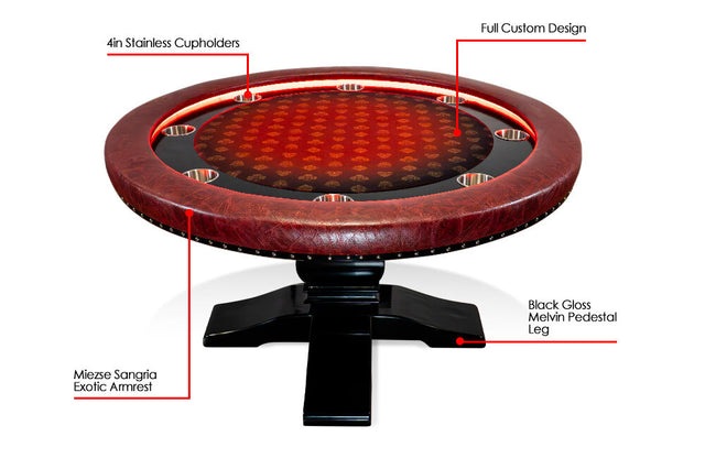 Ginza Poker Table - Black