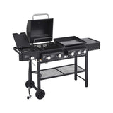 Castelle Flame Heavy-Duty All-In-One Outdoor 5-Burner 56K BTU Liquid Propane Grill (SAK57124)