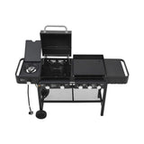 Castelle Flame Heavy-Duty All-In-One Outdoor 5-Burner 56K BTU Liquid Propane Grill (SAK57124)