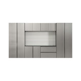 Alora Heavy-Duty Wall-Mounted Metallic Gray Garage Cabinet Set With Soft Closing Doors And Drawers (SAK24368)