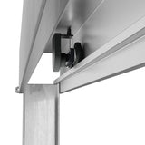 Brushed Nickel Double Sliding Shower Door with Wet-Dry Separation Model HR4872-BN