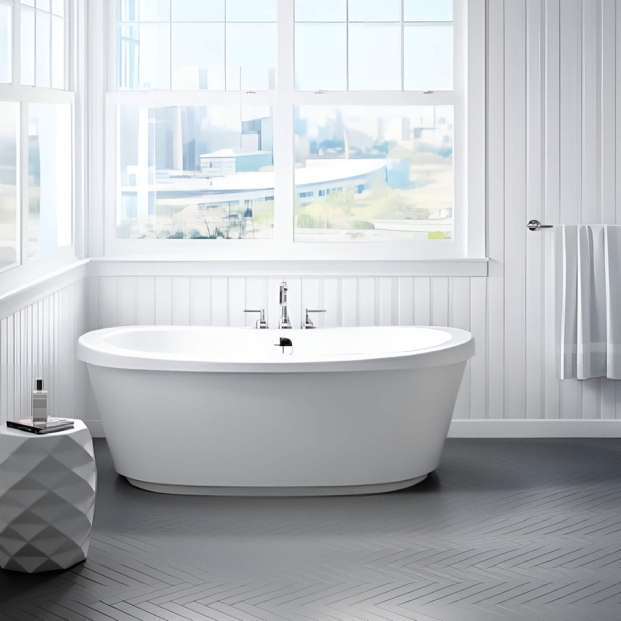 Jacuzzi Bravo 66-Inch Freestanding Air Tub [JBRF6636ACX2XXW/B/Y] (SAK95865)