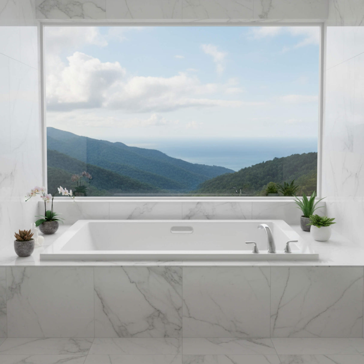 Jacuzzi Elara 66-Inch Rectangle Drop-In Whirlpool Bath [JELL6636WLR2HXWW/YY]