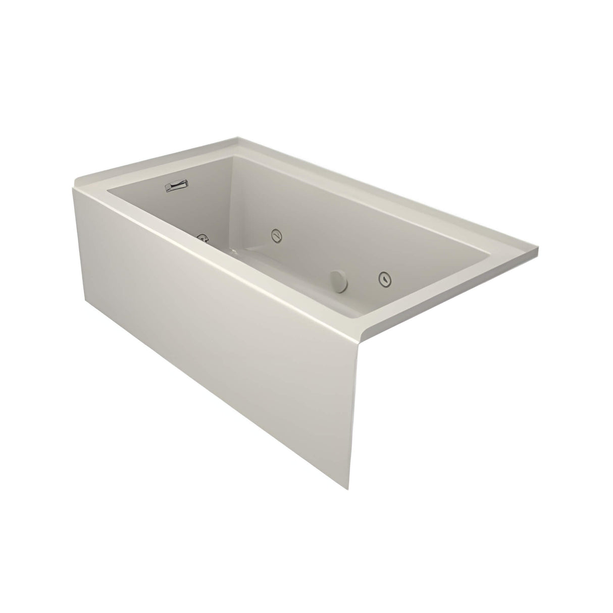 Jacuzzi Linea 60-Inch Acrylic Whirlpool Bathtub With Air And Water Therapy System [JLNS6032WLR2XXWW]