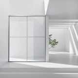HOROW Brushed Nickel Shower Door with Ultra Narrow Model K2-BN