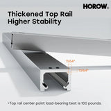 HOROW Brushed Nickel Shower Door with Ultra Narrow Model K2-BN