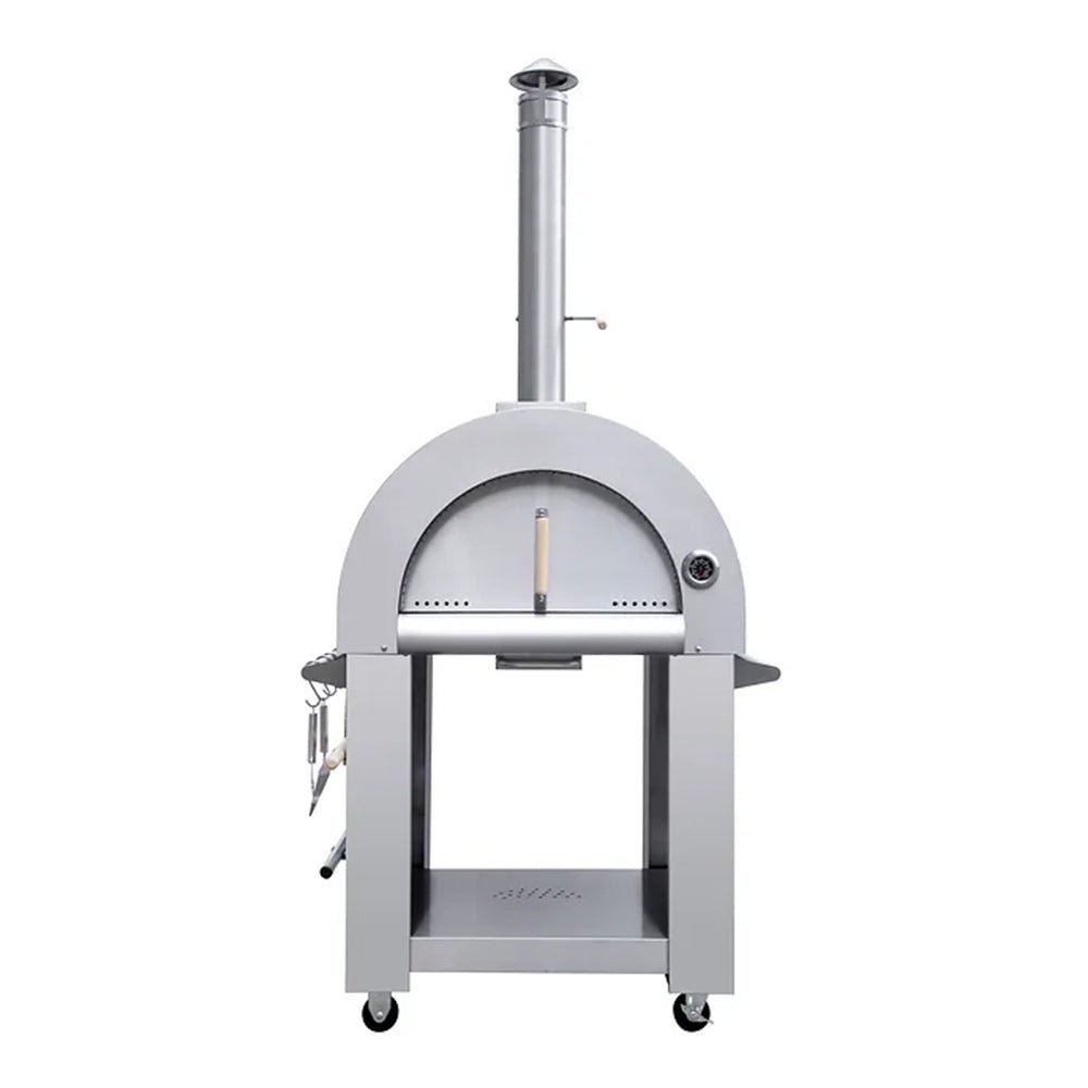 KoKoMo Grills Premium 32-Inch Stainless Steel Wood Fired Pizza Oven [KO-PIZZAOVEN]