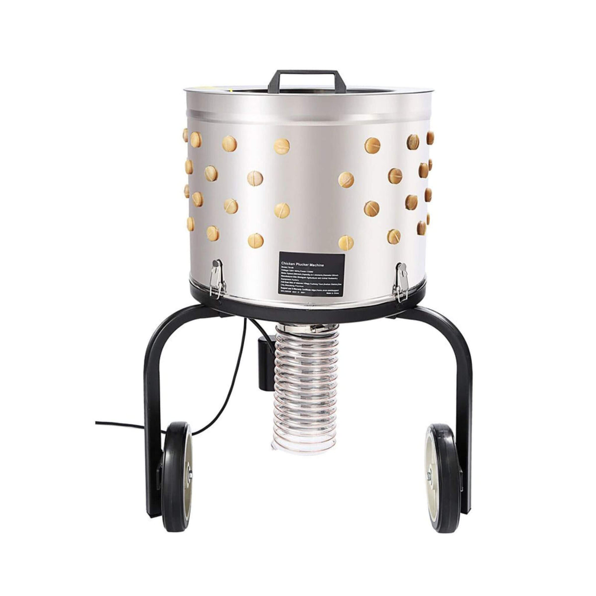 Large 20-Inch Heavy-Duty Chicken Defeathering Plucker Machine