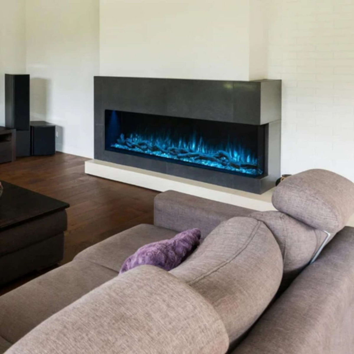 Modern Flames Landscape Pro Multi 56-Inch Linear Multi-Sided Electric Fireplace With Hybrid Flame Technology [LPM-5616V2]