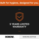 59 Inch Whirlpool Bathtub with Light and Shower Head Model M59-L