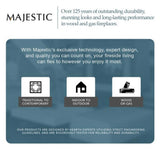 Majestic Meridian 42-Inch Platinum Natural Gas Fireplace [MER42PN]