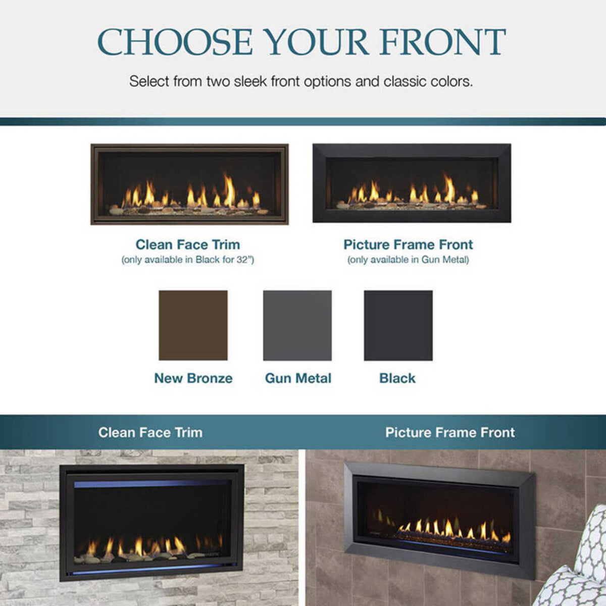 Majestic Jade 42-Inch Direct Vent Fireplace [JADE42IL/IN-B]