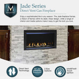 Majestic Jade 42-Inch Direct Vent Fireplace [JADE42IL/IN-B]