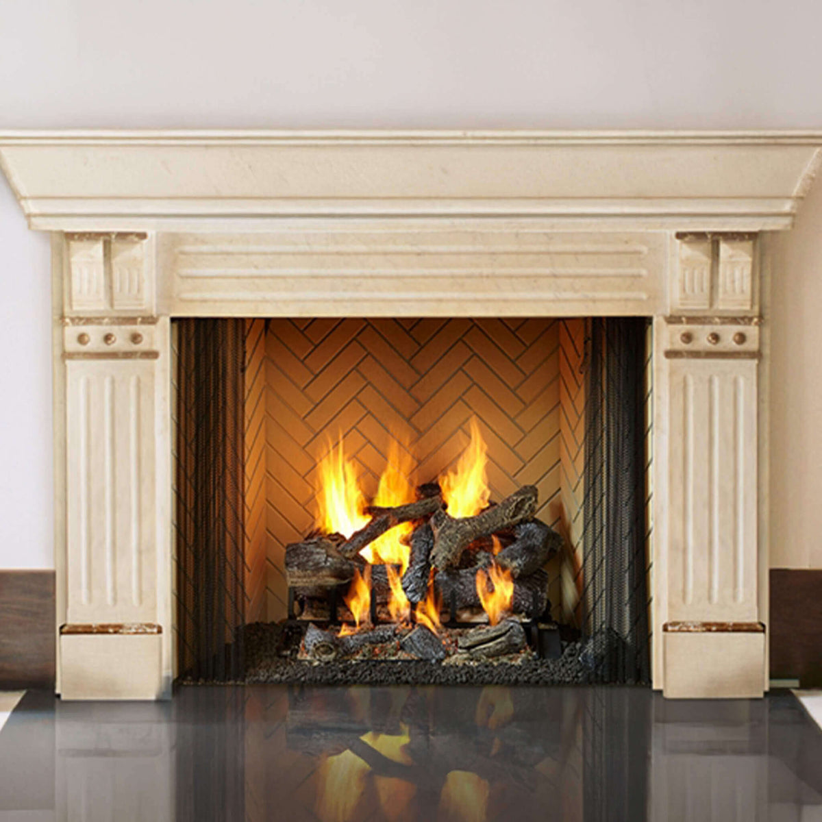 Majestic Ashland 36-Inch Open Wood Burning Fireplace [ASH36]