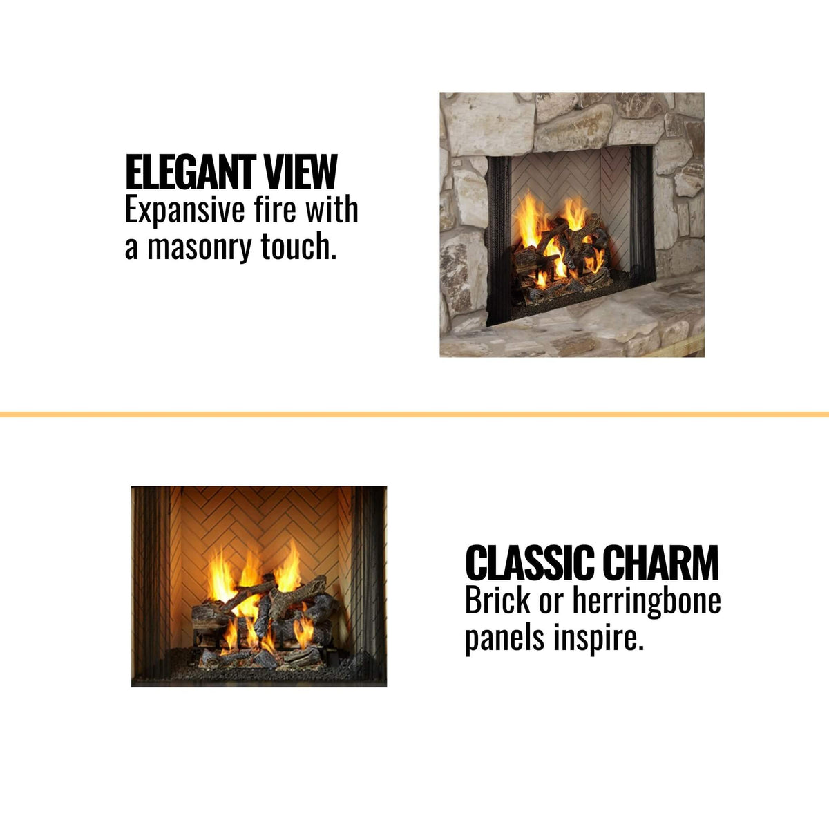 Majestic Ashland 42-Inch Open Wood Burning Fireplace [ASH42]