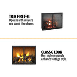 Majestic Biltmore 36-Inch Herringbone Pattern Open Wood-Burning Fireplace [SB60HB]