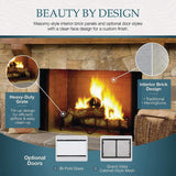 Majestic Biltmore 42-Inch Herringbone Pattern Open Wood Burning Fireplace [SB80HB]
