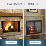Majestic Biltmore 42-Inch Herringbone Pattern Open Wood Burning Fireplace [SB80HB]