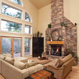 Majestic Biltmore 42-Inch Herringbone Pattern Open Wood Burning Fireplace [SB80HB]
