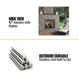 Majestic Castlewood 42-Inch Outdoor Wood Burning Fireplace [ODCASTLEWD-42-B]