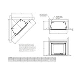Majestic Courtyard 55K BTU 42-Inch Traditional Outdoor Natural Gas Fireplace (No Refractory) [ODCOUG-42NR]