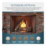 Majestic Courtyard 55K BTU 36-Inch Traditional Outdoor Natural Gas Fireplace (No Refractory) [ODCOUG-36NR]