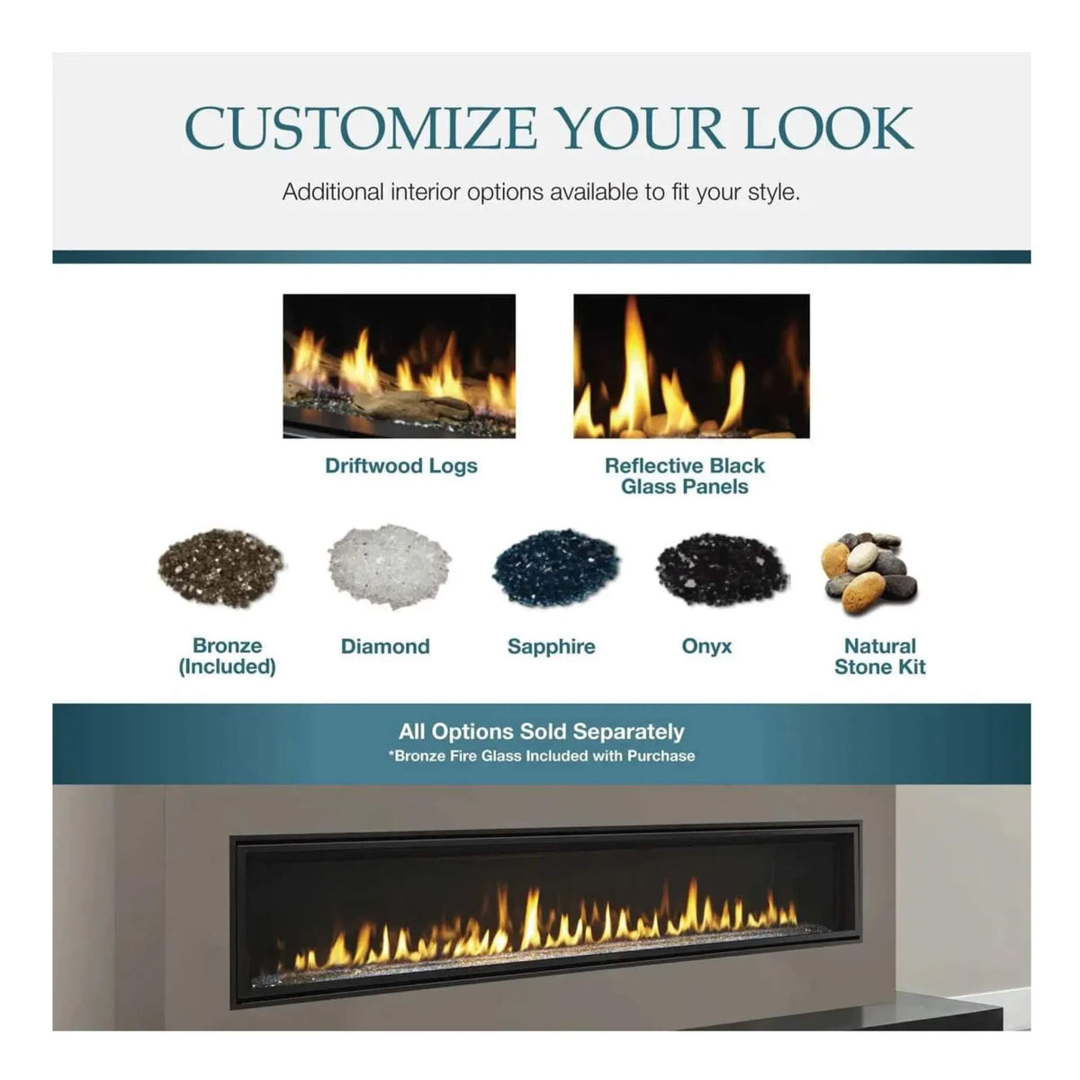 Majestic Echelon II 48-Inch See-Through Direct Vent Fireplace [ECHEL48STIN-C]