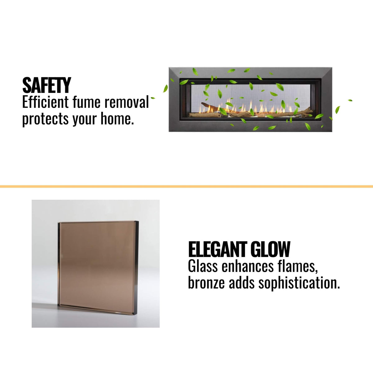 Majestic Echelon II 48-Inch See-Through Direct Vent Fireplace [ECHEL48STIN-C]
