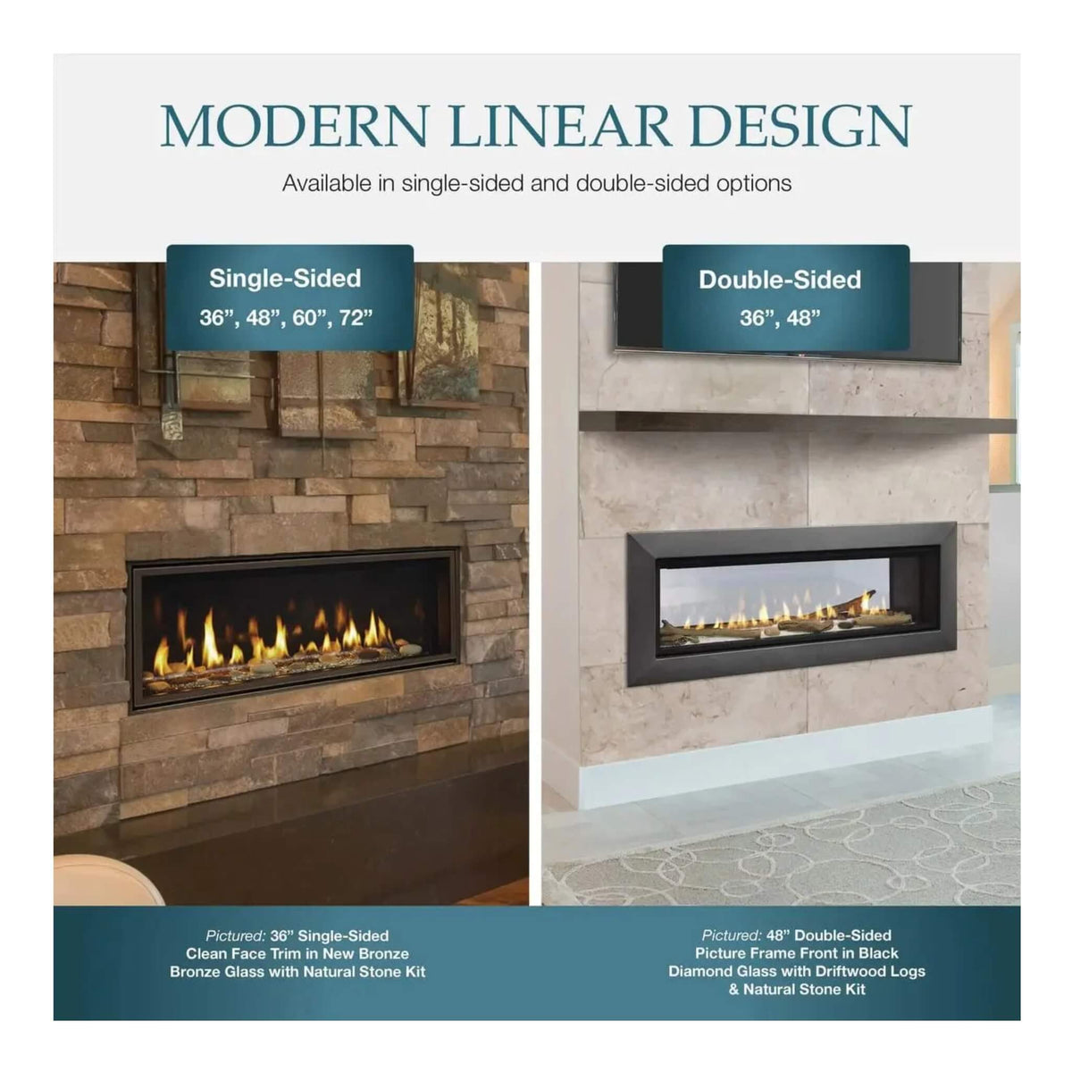 Majestic Echelon II 48-Inch See-Through Direct Vent Fireplace [ECHEL48STIN-C]