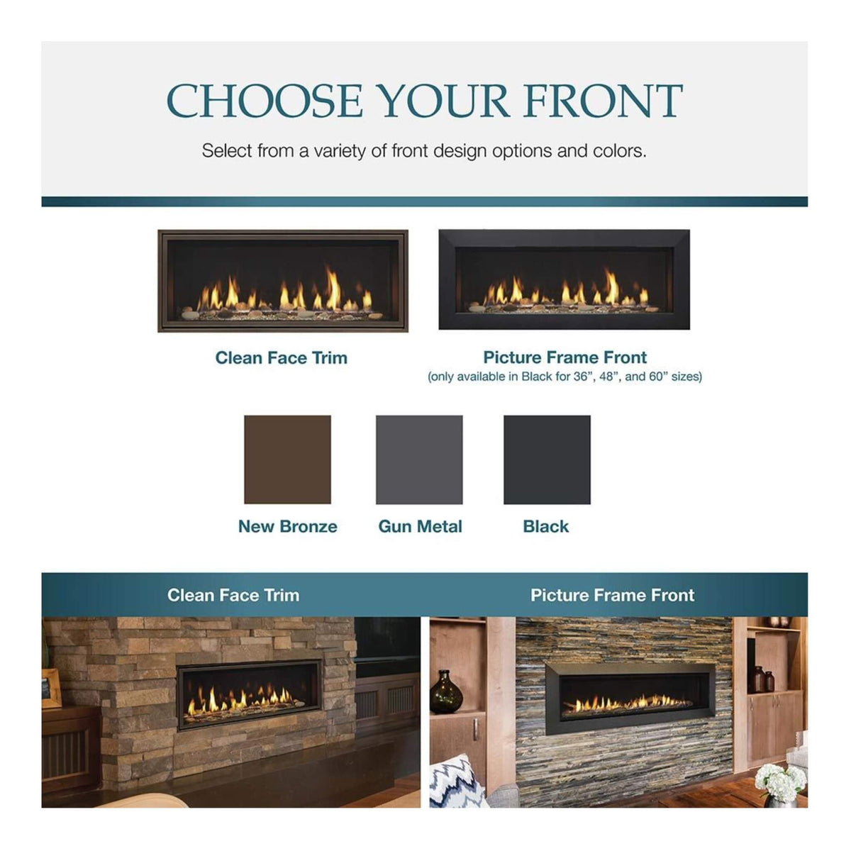 Majestic Echelon II 60-Inch Linear Direct Vent Fireplace [ECHEL60IN-C]