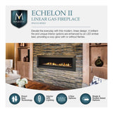 Majestic Echelon II 60-Inch Linear Direct Vent Fireplace [ECHEL60IN-C]