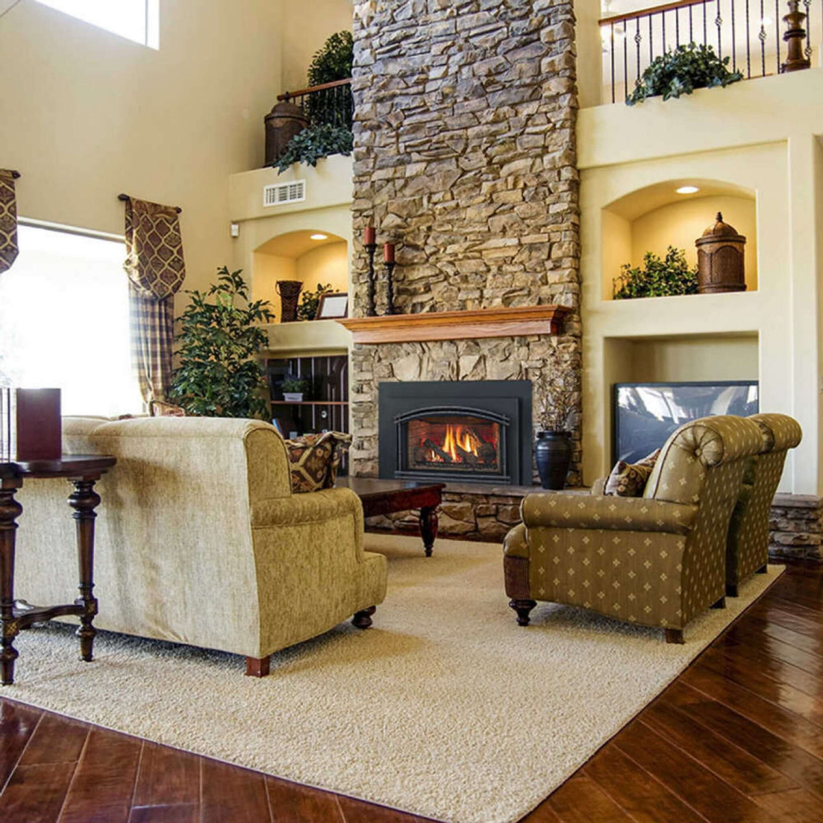 Majestic Meridian 36-Inch Platinum Natural Gas Fireplace [MER36PN]