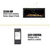 Majestic Jade 42-Inch Direct Vent Fireplace [JADE42IL/IN-B]