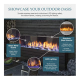 Majestic Lanai 60-Inch Single Sided Linear Outdoor Gas Fireplace [ODLANAIG-60]