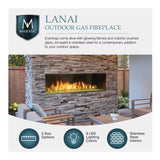 Majestic Lanai 60-Inch Single Sided Linear Outdoor Gas Fireplace [ODLANAIG-60]