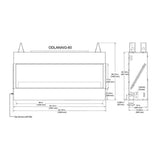 Majestic Lanai 48-Inch Single Sided Linear Outdoor Gas Fireplace [ODLANAIG-48]