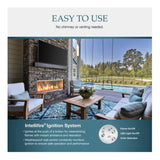 Majestic Lanai 48-Inch Single Sided Linear Outdoor Gas Fireplace [ODLANAIG-48]