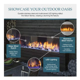 Majestic Lanai 48-Inch Single Sided Linear Outdoor Gas Fireplace [ODLANAIG-48]