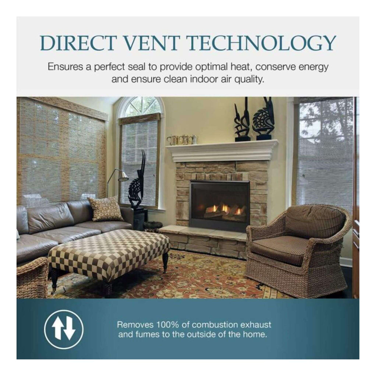 Majestic Mercury 32-Inch Direct Vent Natural Gas Fireplace [MERC32IN]