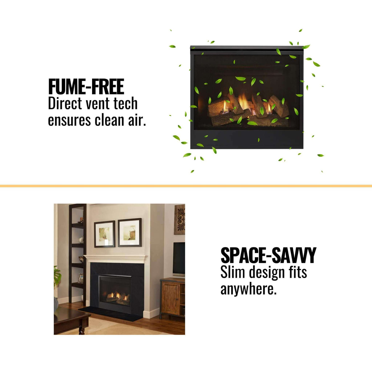 Majestic Mercury 32-Inch Direct Vent Natural Gas Fireplace [MERC32IN]