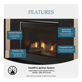 Majestic Mercury 32-Inch Direct Vent Natural Gas Fireplace [MERC32IN]