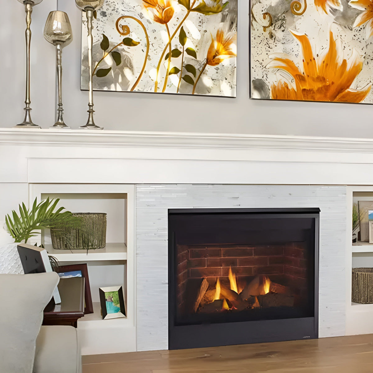 Majestic Quartz 36-Inch Platinum Direct Vent Fireplace [QUARTZPLA36IN/IL]