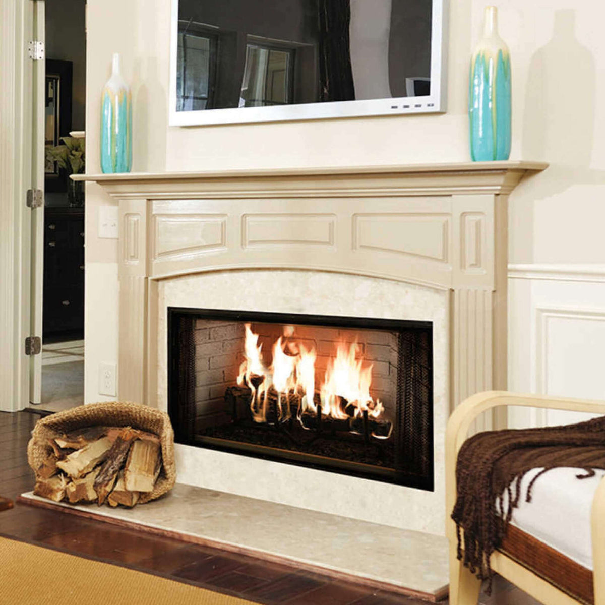 Majestic Royalton 42-Inch Wood-Burning Fireplace With Invisible Smoke Shield [BE42]