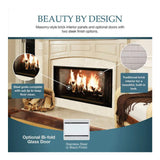 Majestic Royalton 42-Inch Wood-Burning Fireplace With Invisible Smoke Shield [BE42]