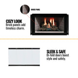 Majestic Royalton 42-Inch Wood-Burning Fireplace With Invisible Smoke Shield [BE42]