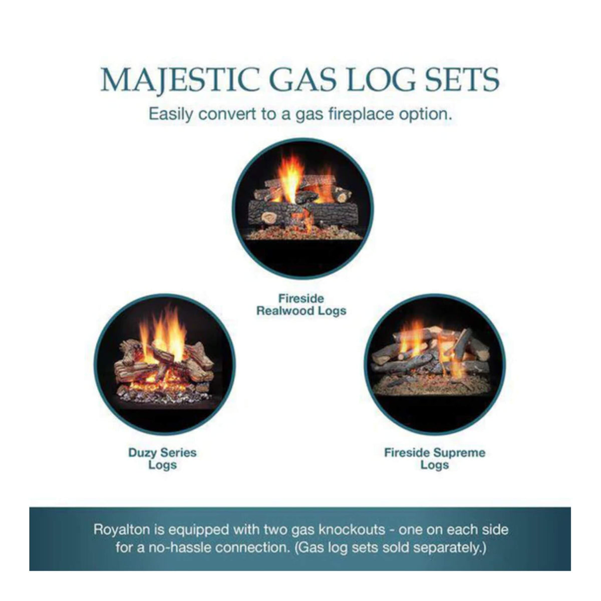 Majestic Royalton 42-Inch Wood-Burning Fireplace With Invisible Smoke Shield [BE42]