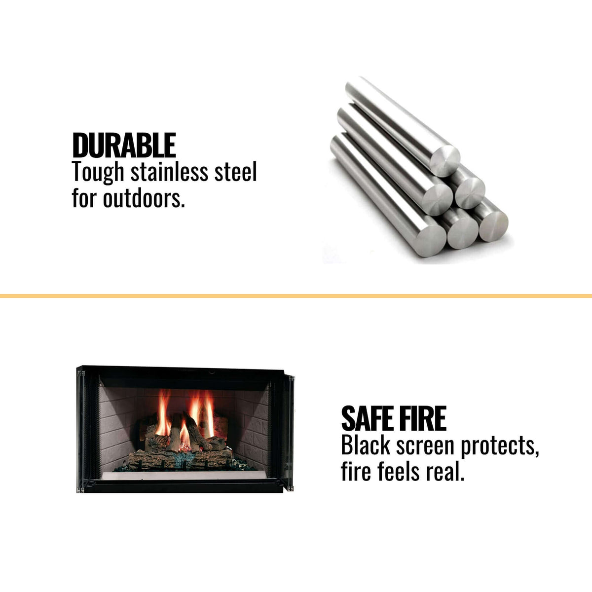 Majestic Sovereign 42-Inch Black Wood Burning Fireplace [SA42R/C]