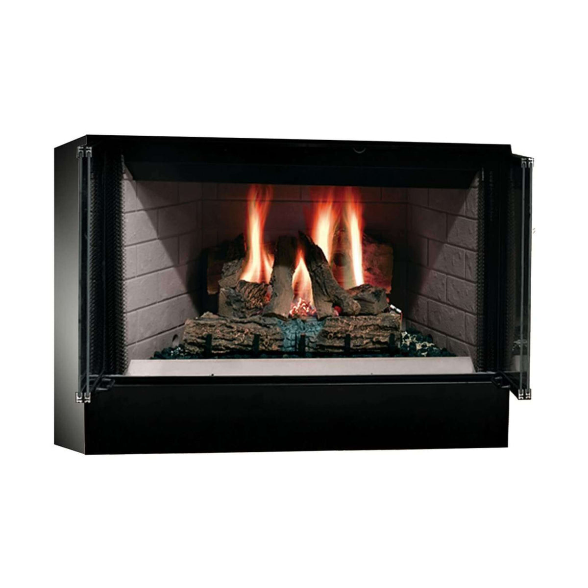 Majestic Sovereign 42-Inch Black Wood Burning Fireplace [SA42R/C]
