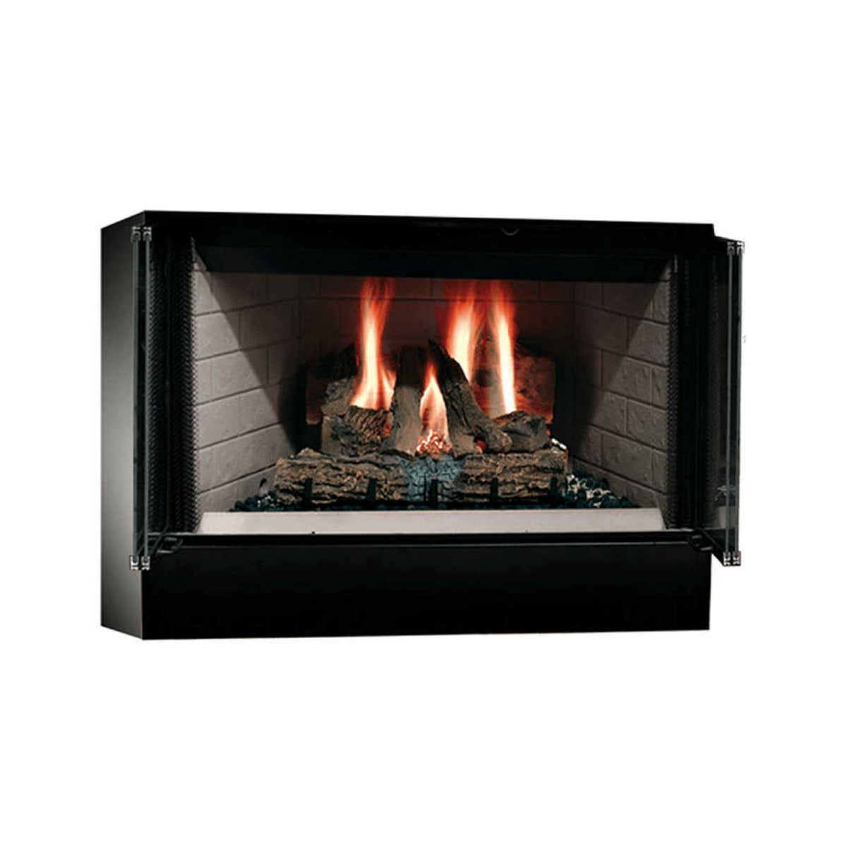Majestic Sovereign 36-Inch Black Wood Burning Fireplace [SA36R/C]