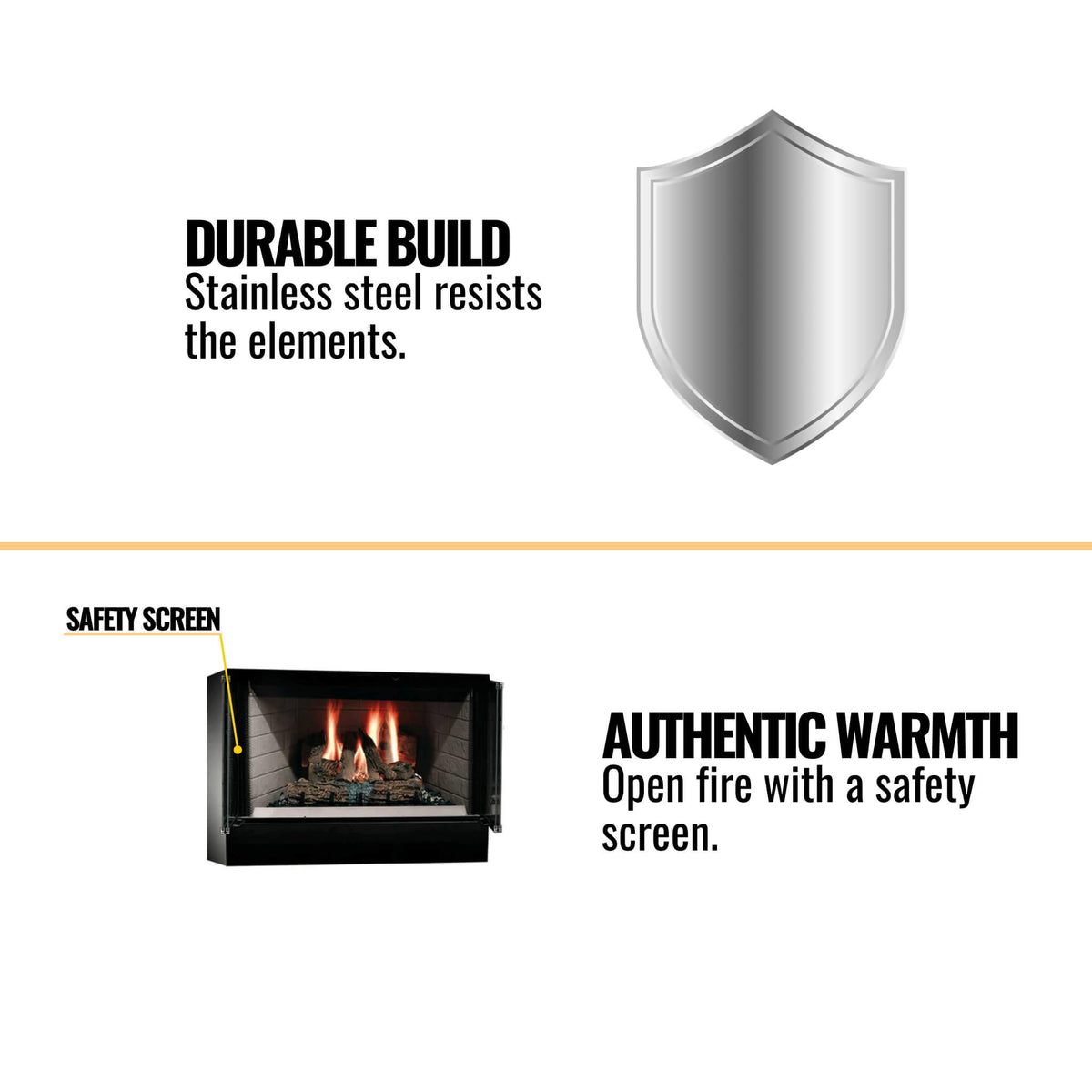 Majestic Sovereign 36-Inch Black Wood Burning Fireplace [SA36R/C]